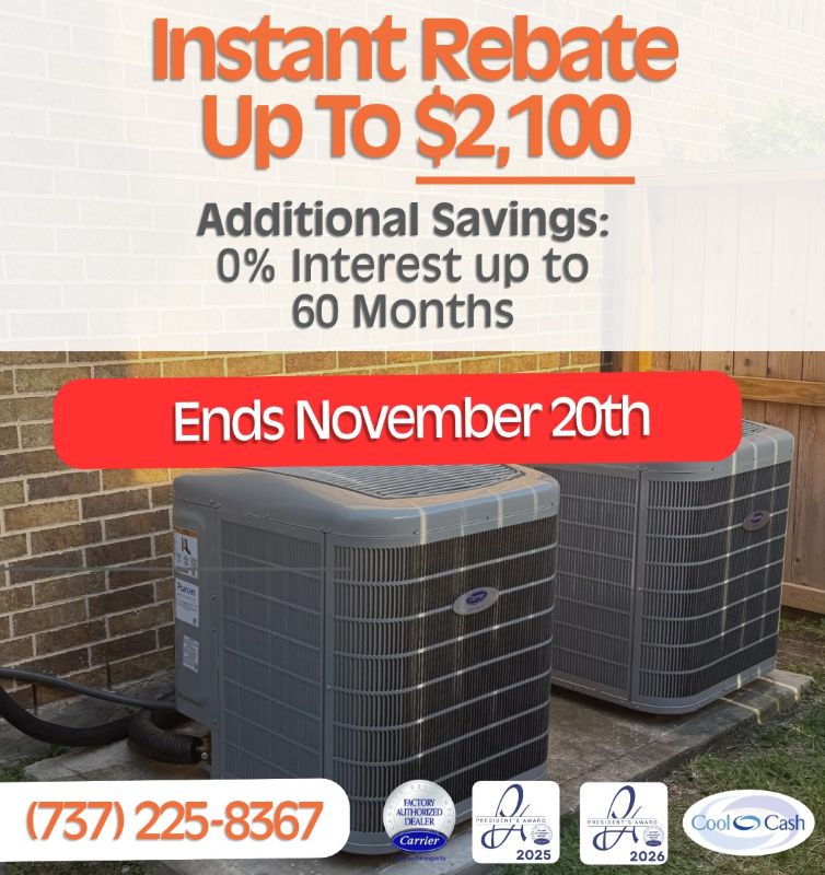 Carrier Cool Cash Savings - up to $2100